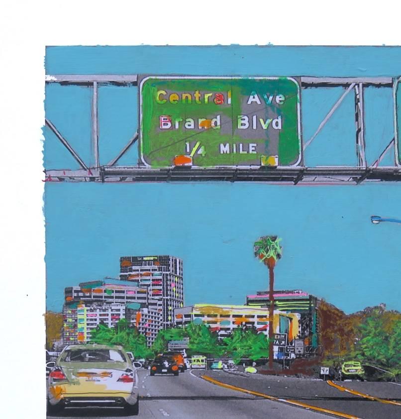 LA By The Freeway #5 - Painting by Fabio Coruzzi