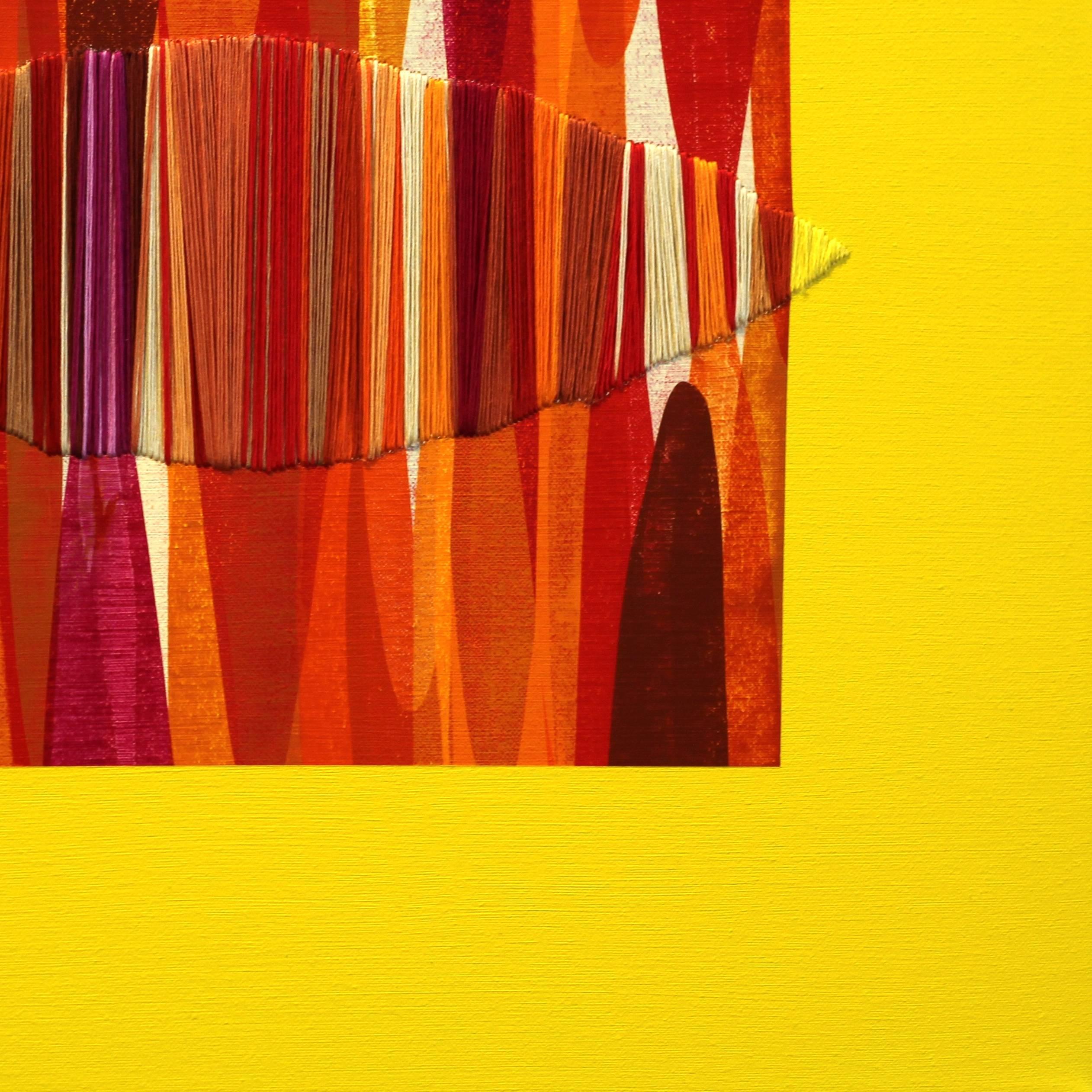 La sperimentazione di materiali, texture e tecniche diverse in ogni suo dipinto è stata un punto di scoperta e una parte importante delle opere di Raul de la Torre. Nella serie di opere Poemes e Fils I Colors, cerca di trovare la terza dimensione