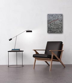 The Silver Rope - Original Abstract Painting on Canvas