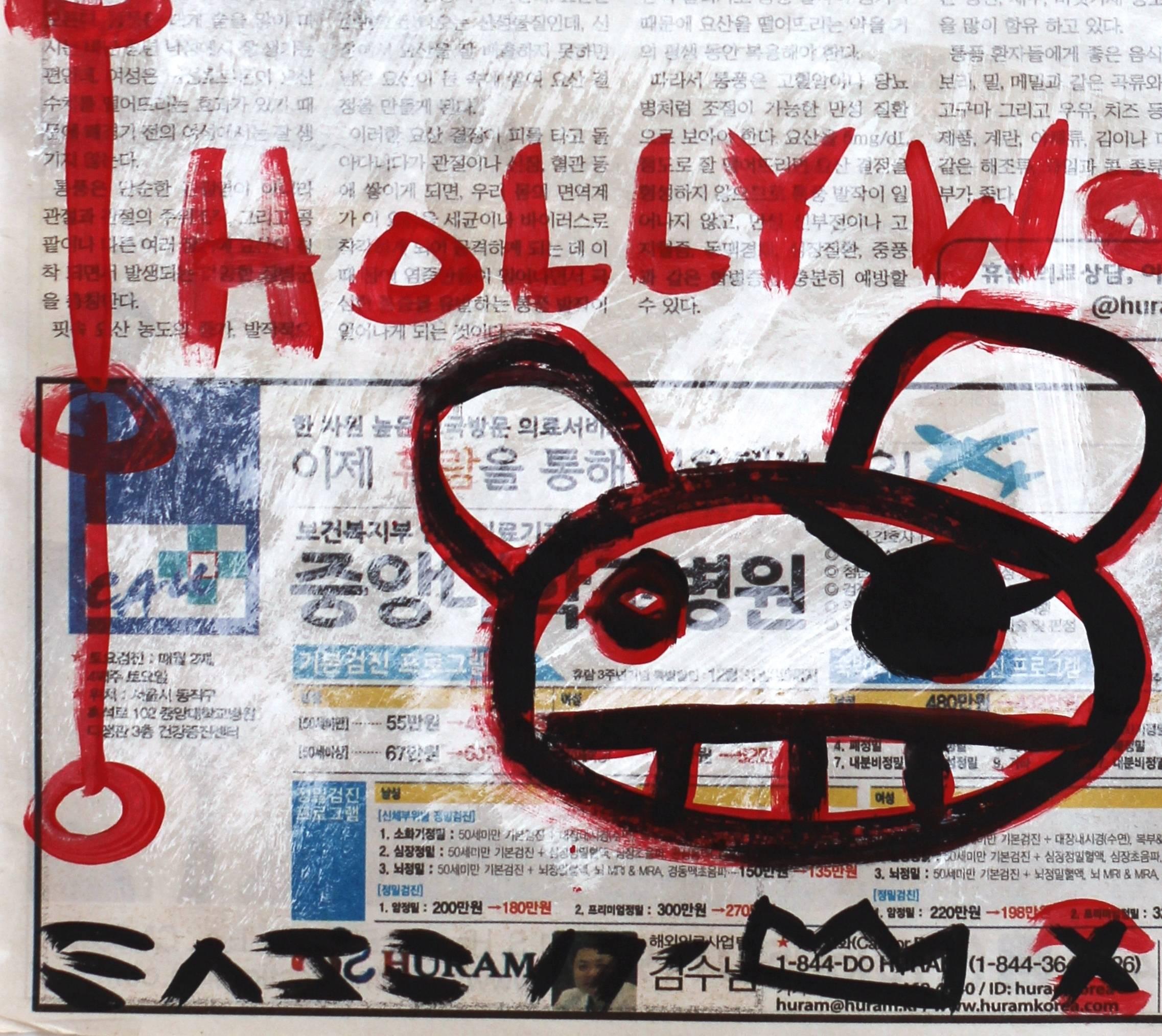 Hollyhood - Pop Art Mixed Media Art by Gary John