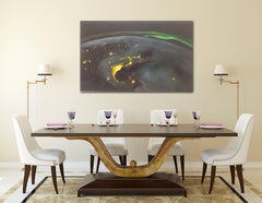 City I - Abstract Contemporary Aerial View Original Painting