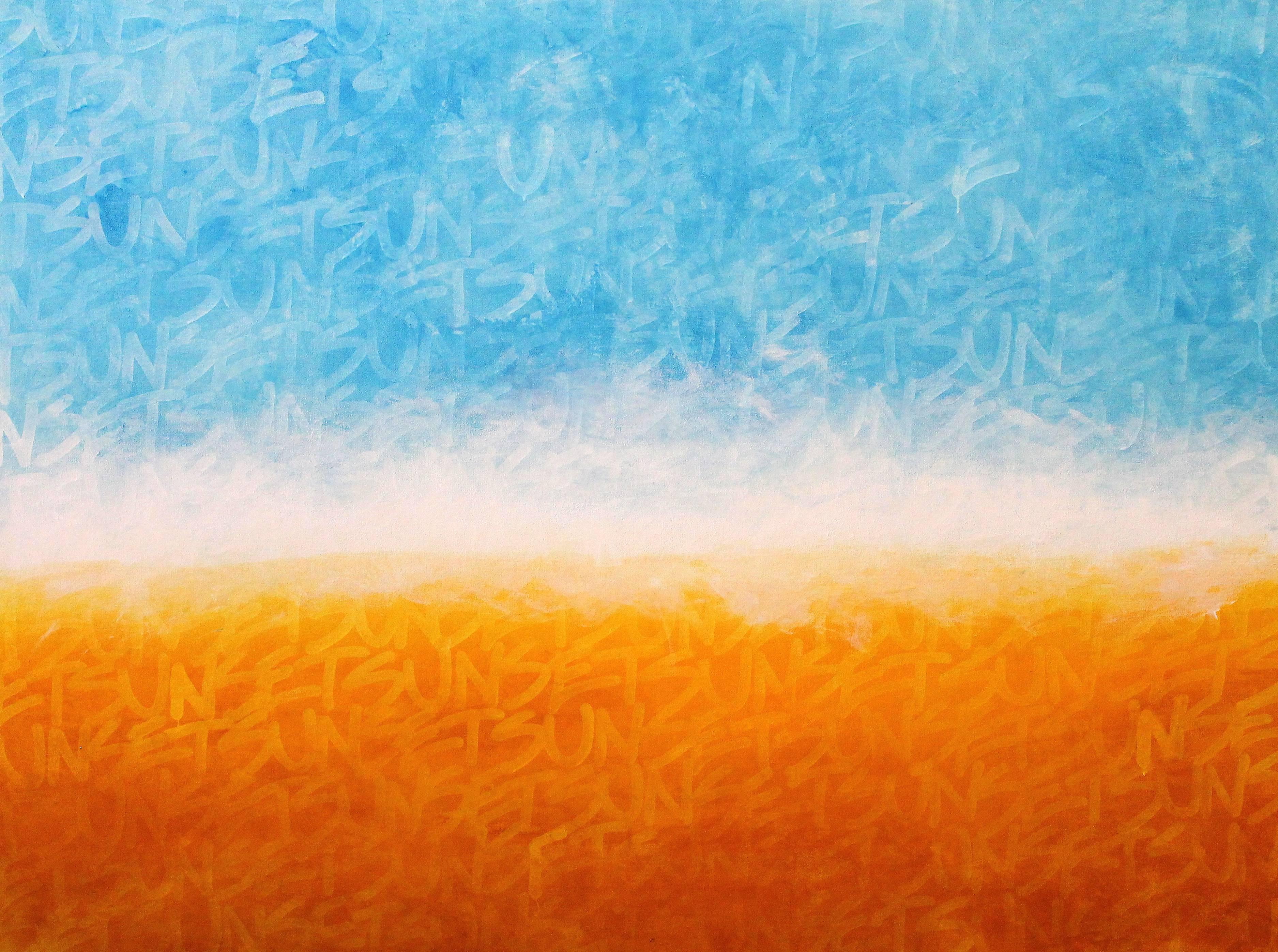 Amber Goldhammer Abstract Painting - Sunset