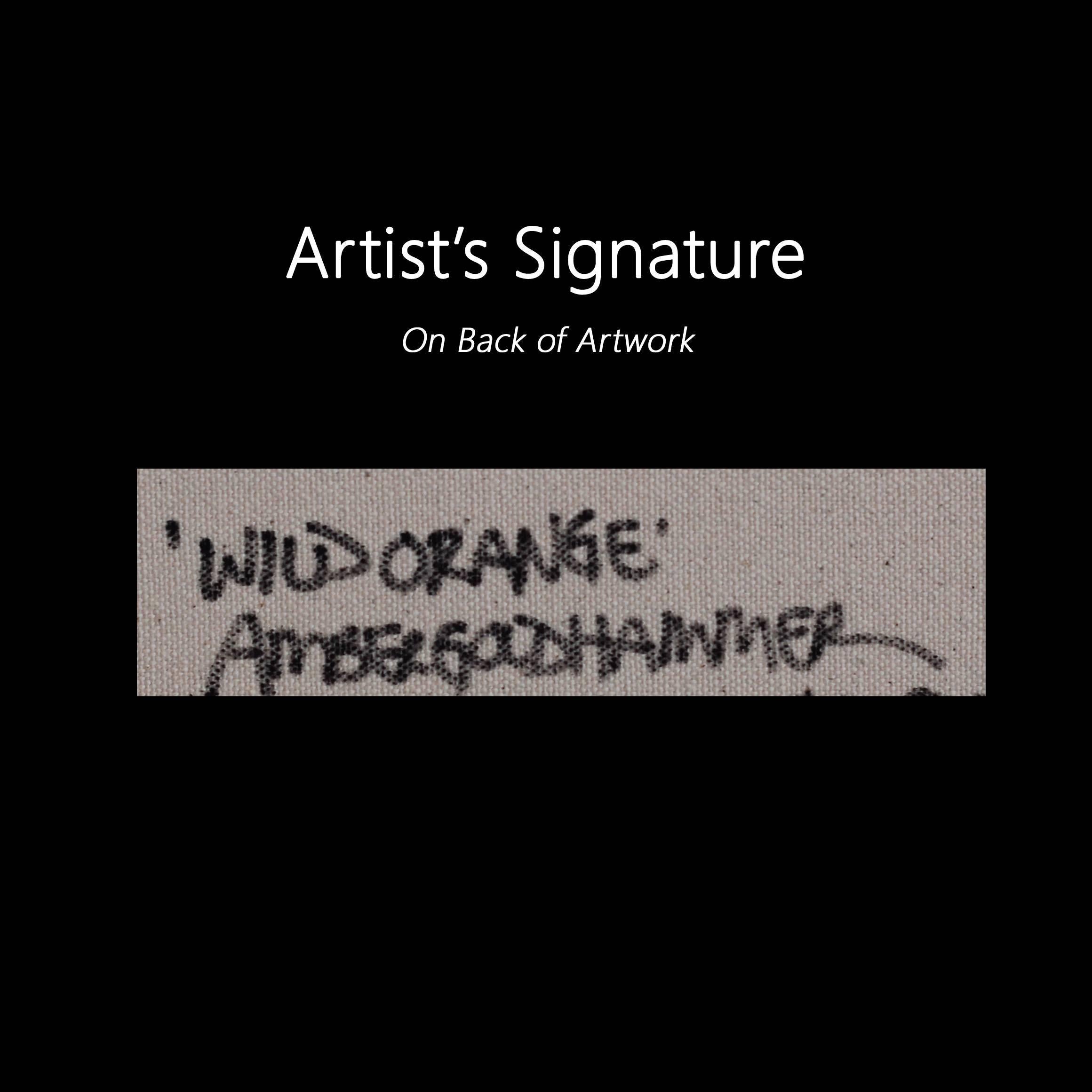 Wild Orange - Abstract Art by Amber Goldhammer