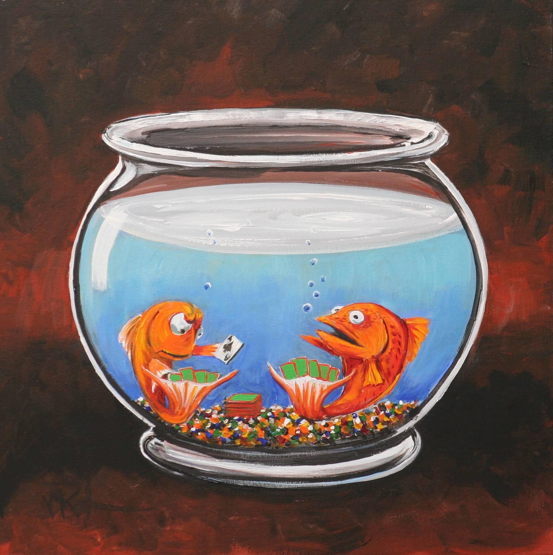 Jim Keifer Figurative Painting - Go Fish