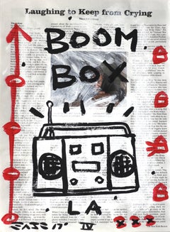 "Boom Box" - Original Street Art Painting by Gary John