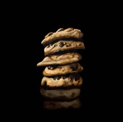 "Stack of Cookies" - Original Photorealistic Painting on Canvas