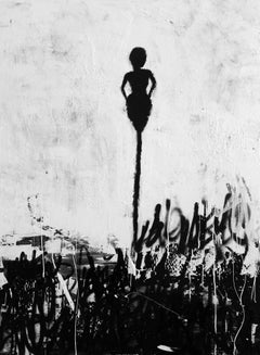 "Miss Graff" Original Abstract Figurative Artwork