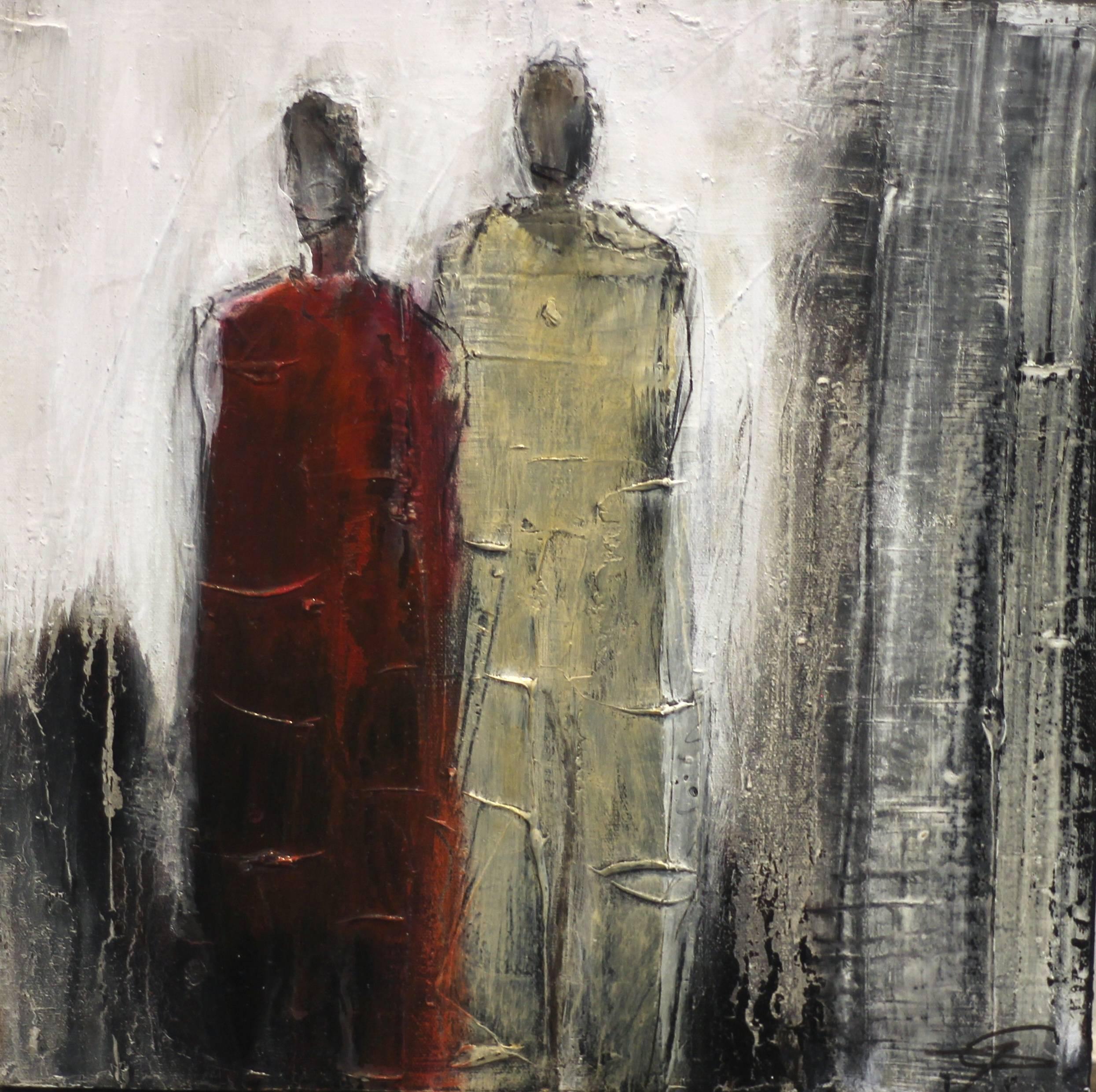 Sin título 9499 - Obra de Arte Figurativa Abstracta Original