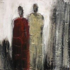 Sin título 9499 - Obra de Arte Figurativa Abstracta Original