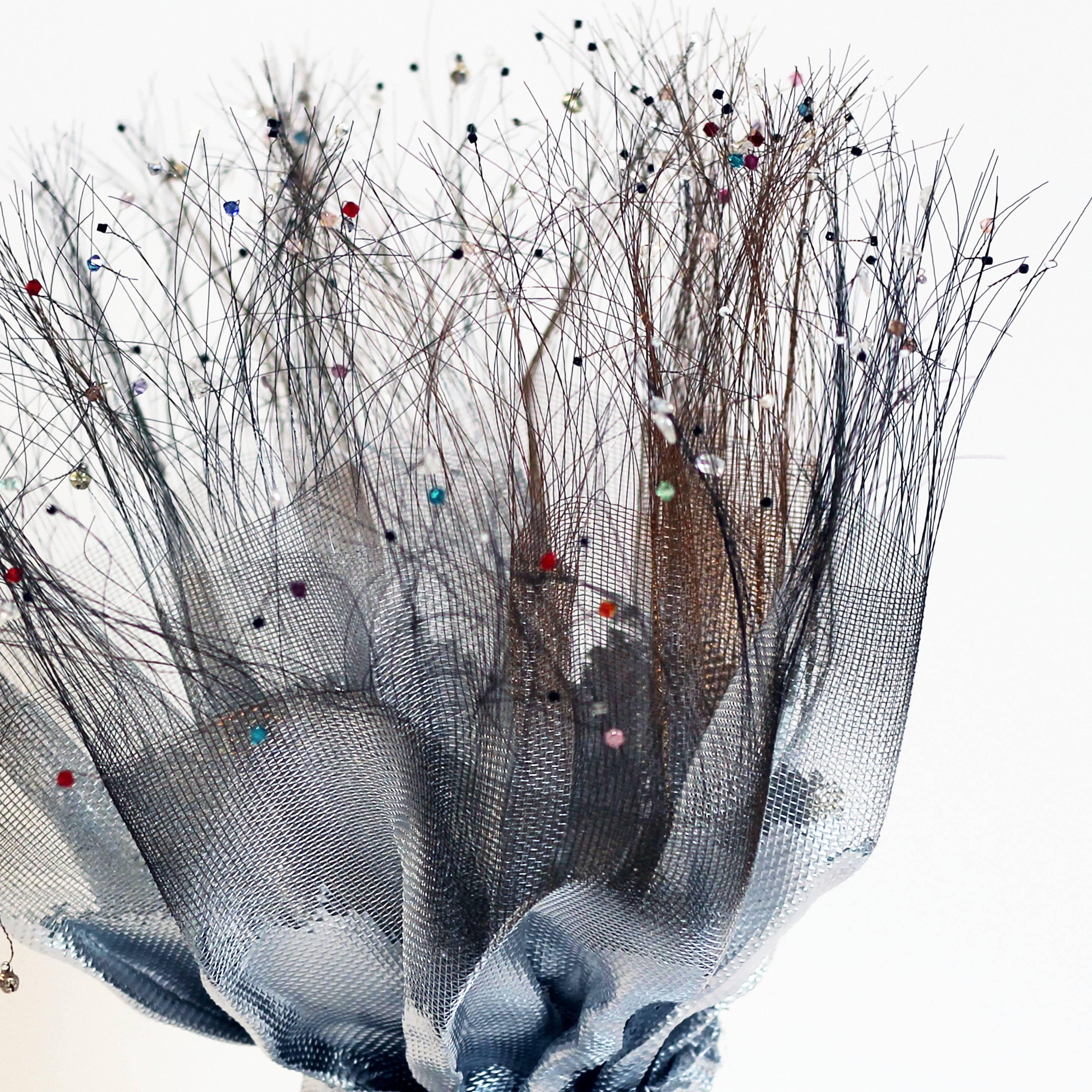 Bouquet - Gray Abstract Sculpture by Atticus Adams