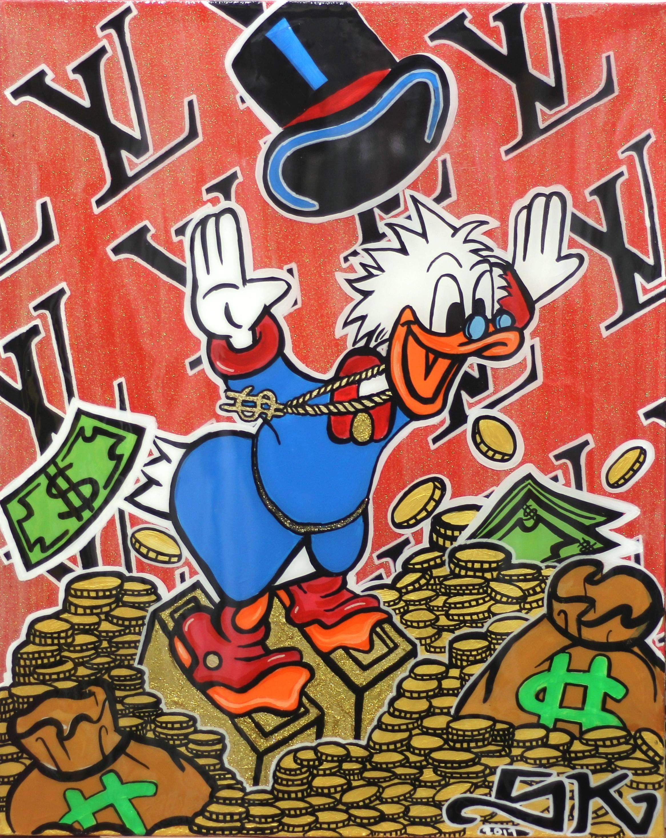 Sean Keith Figurative Painting - LV X Scrooge