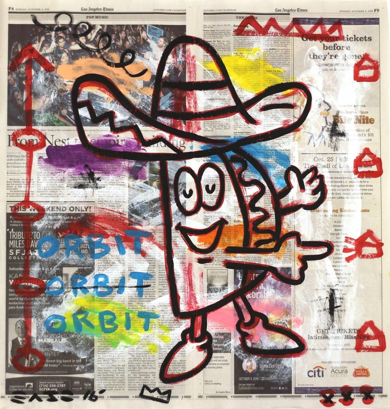 Gary John "Taco Time" Original Street Art Painting by Gary John at