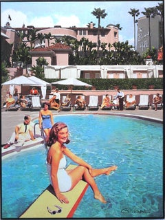 Poolside at the Beverly Hills Hotel in the 60's