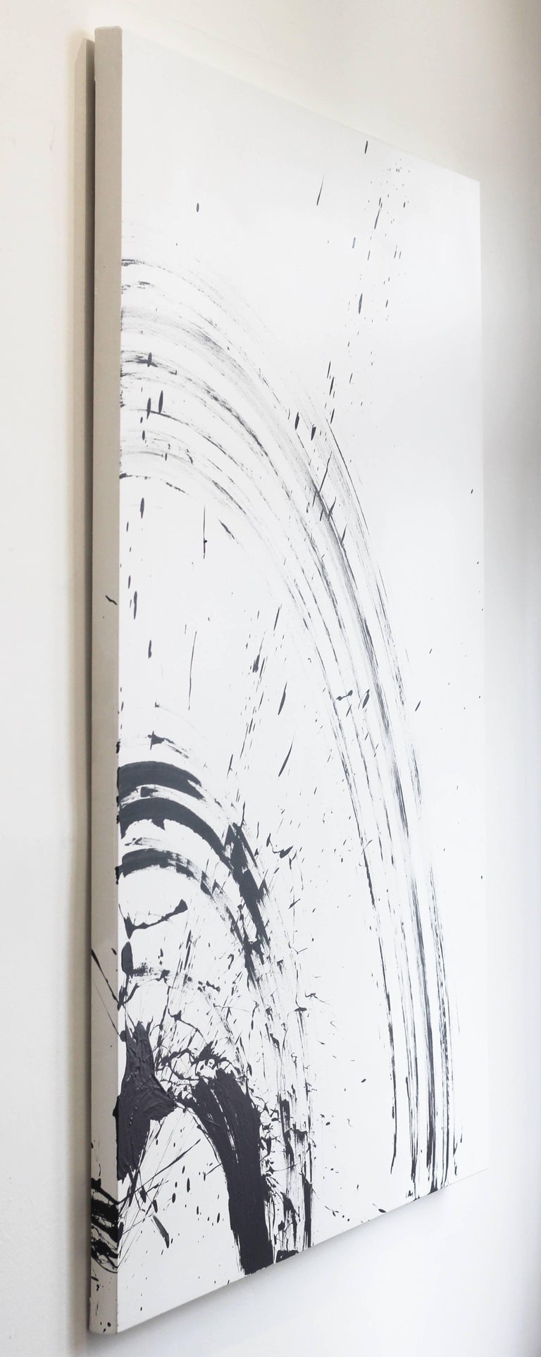 Shauna La Define large original black and white artwork, Painting For Sale at 1stdibs