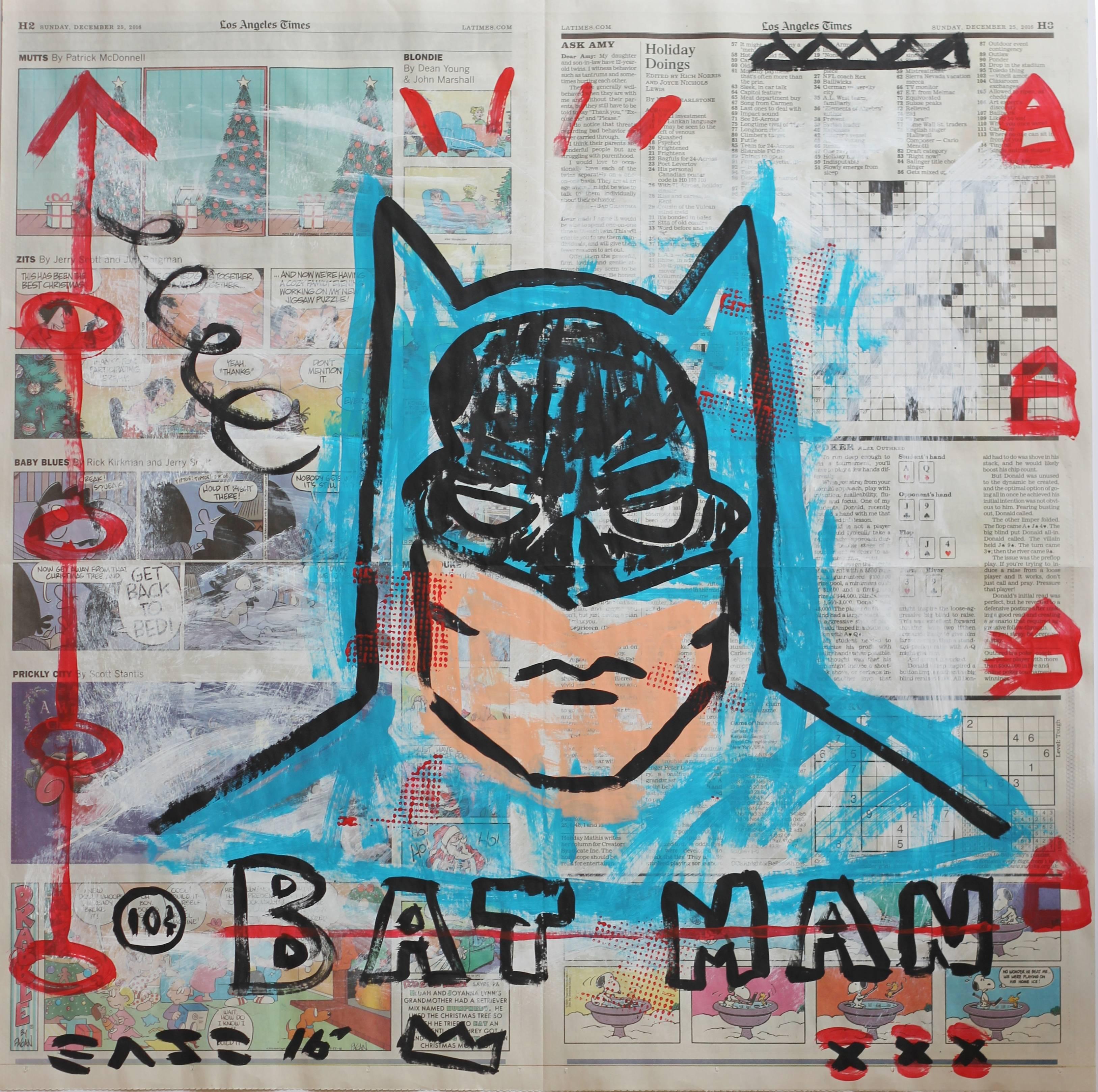 Gary John Portrait Painting - The Bat Man