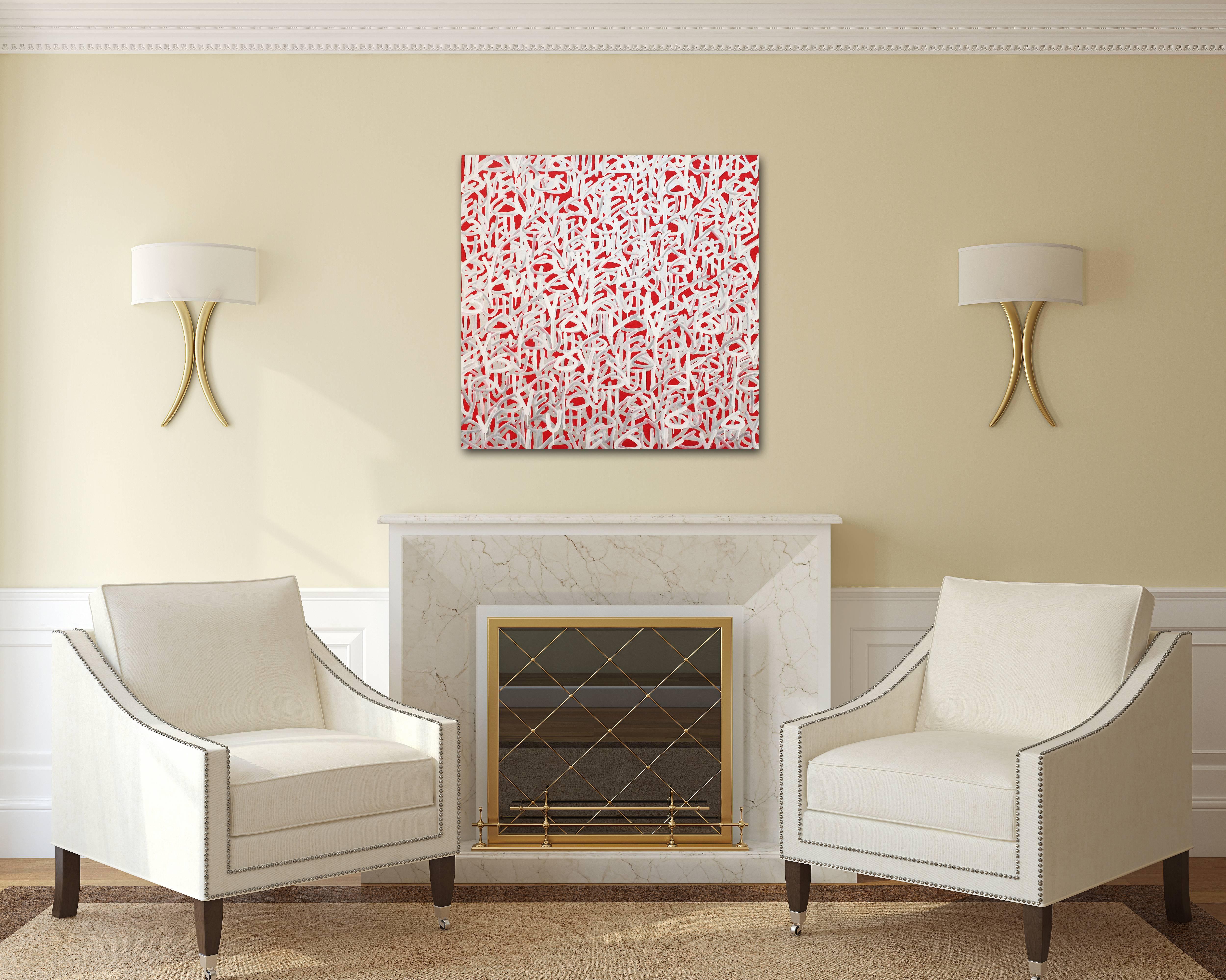 Red Hot Love - Painting by Amber Goldhammer