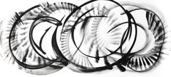 Eta Leporis - Abstract Large Scale Black and White Artwork