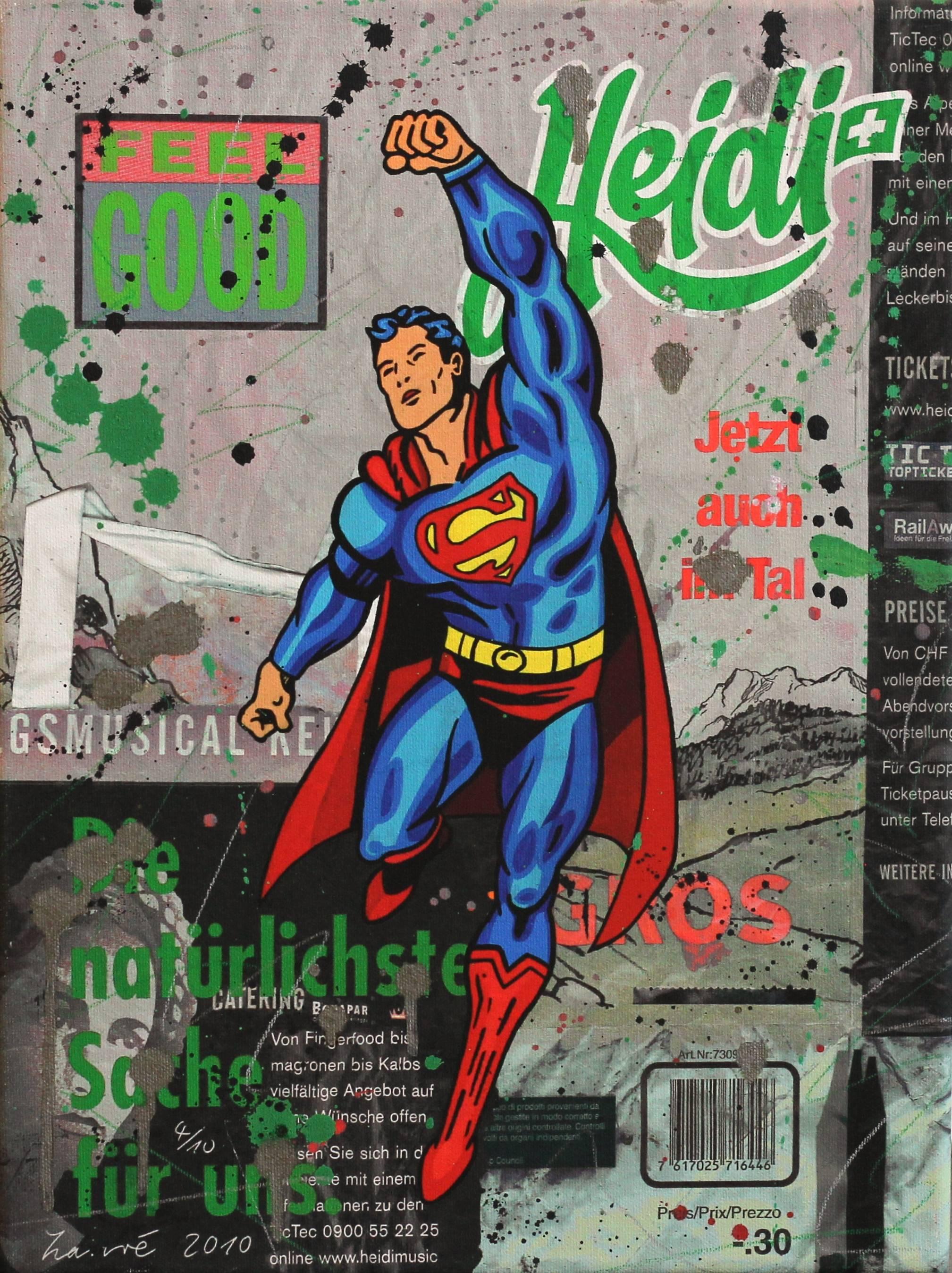 Superman - Heidi Musical - Mixed Media Art by ZanRé