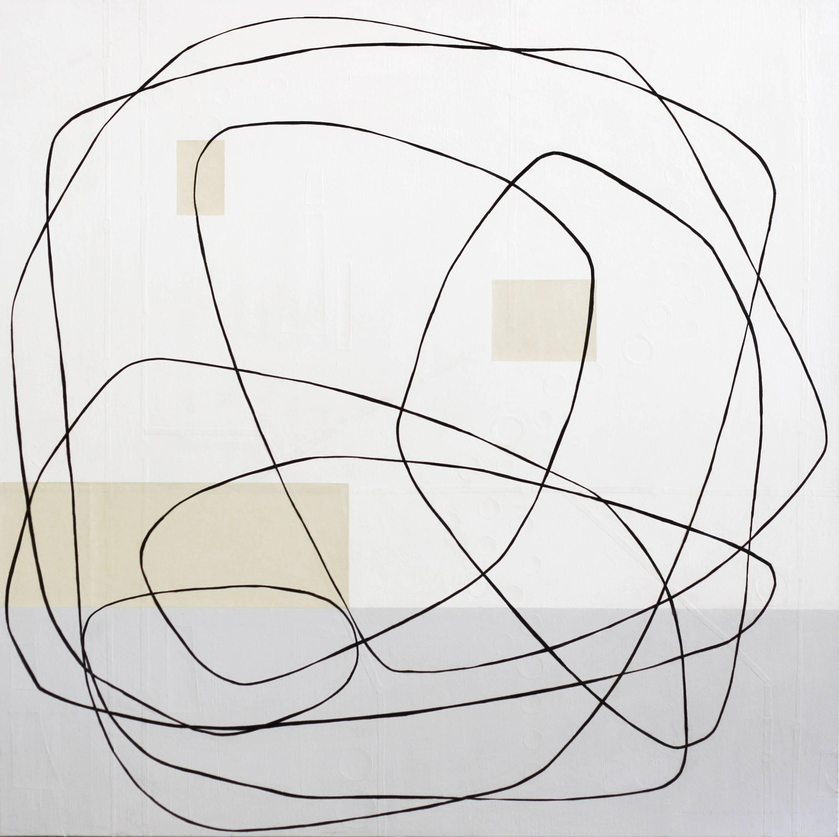 Maura Segal Abstract Painting - Early Morning Fog