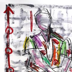 "Teka Suit" - Original Pop Street Art Painting by Gary John