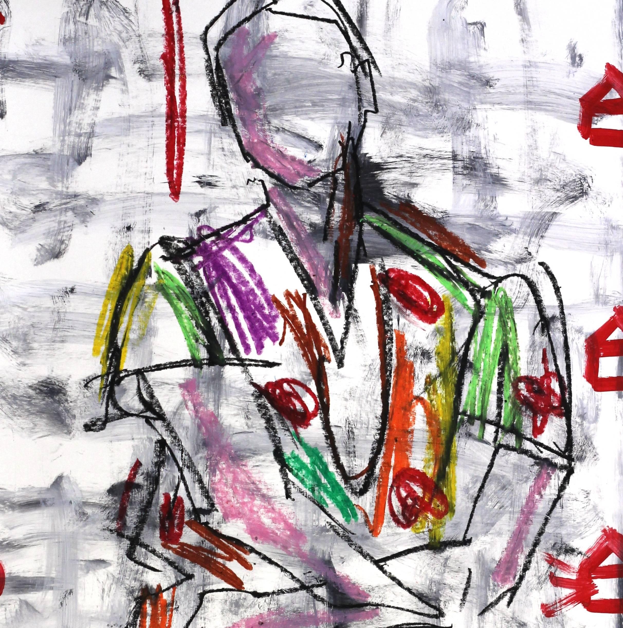 « Teka Suit » - Peinture originale de Pop Street Art de Gary John en vente 3
