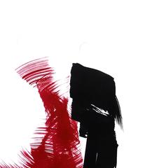 Dancers 7 - Red and Black Figures Embracing the Love of Movement and Life