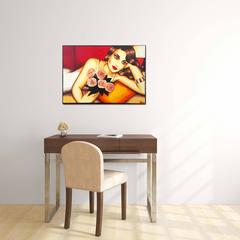 Sogno ad occhi aperti - Pittura acrilica figurativa originale su tela