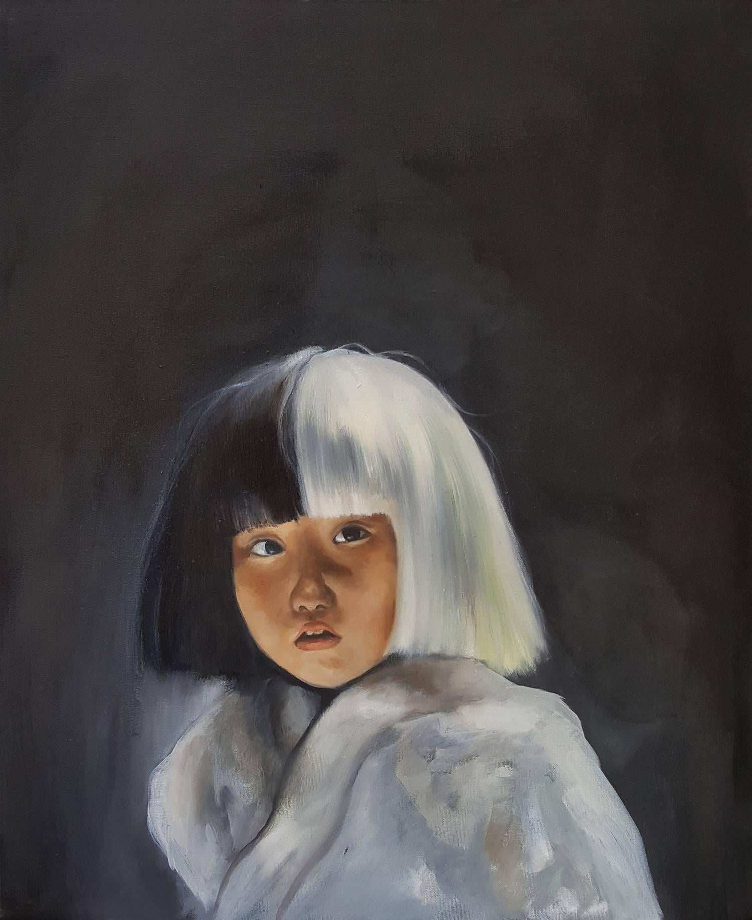 Chiew Niing Portrait Painting - Little Warrior