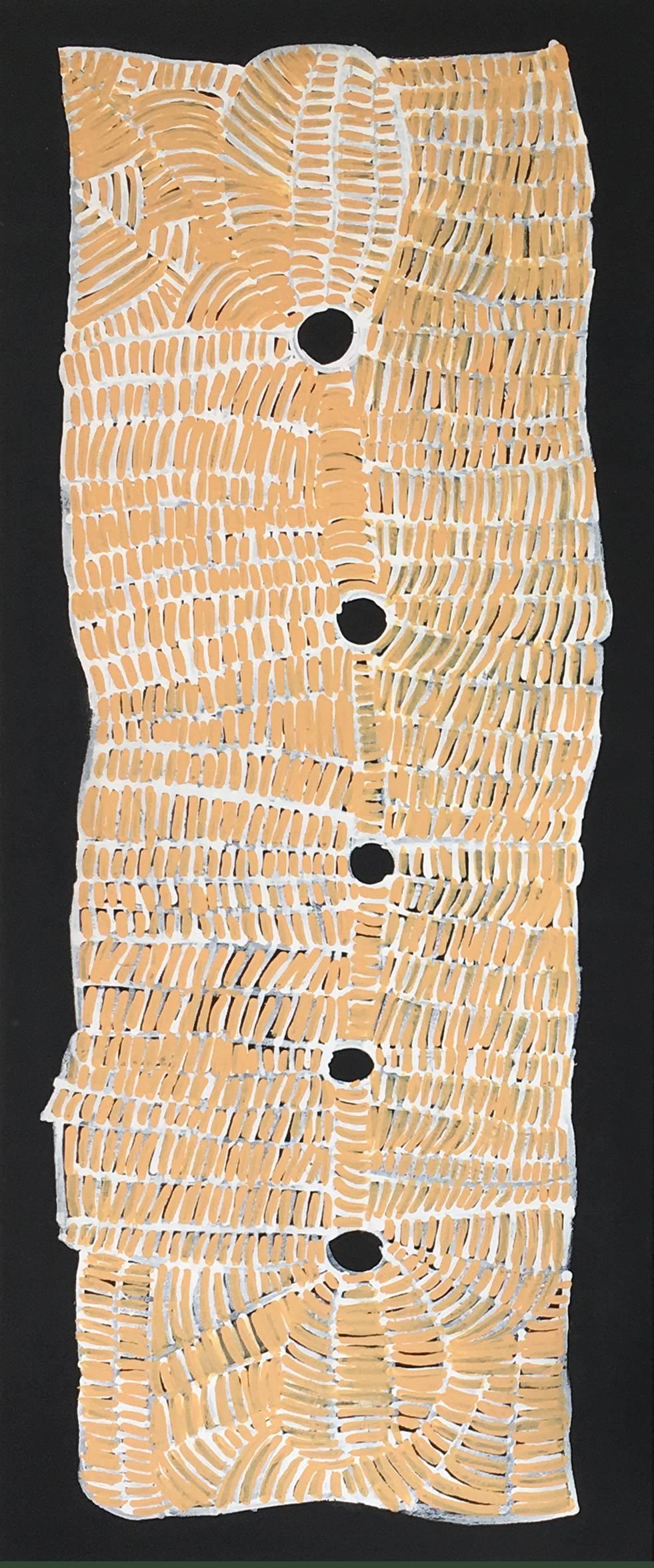 Doris Bush Nungarrayi Abstract Painting - Papa Tjukurrpa - Nyumannu