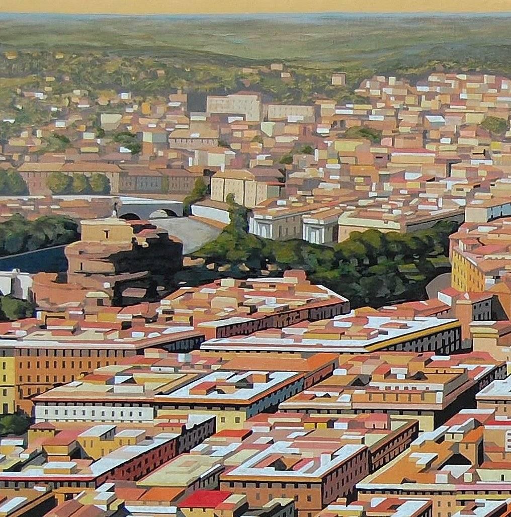 View of Rome - Painting by Mauro Reggio