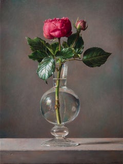 Oil Painting of Red Roses