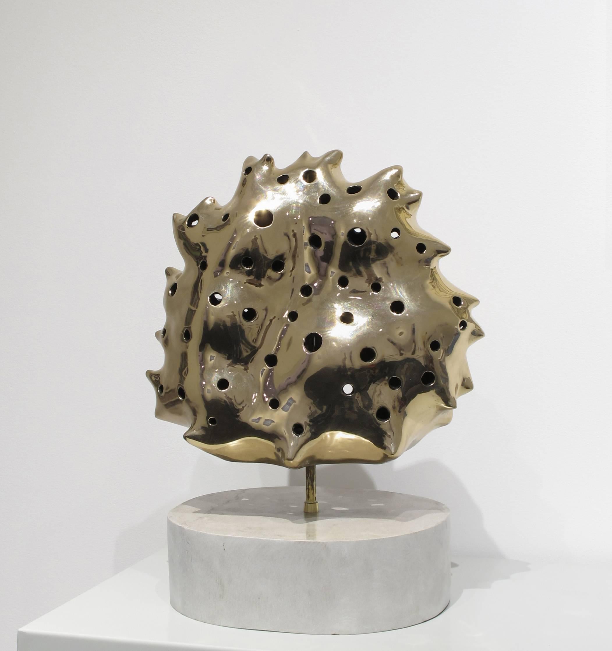 Gene Owens Abstract Sculpture - Cinder Sun #2
