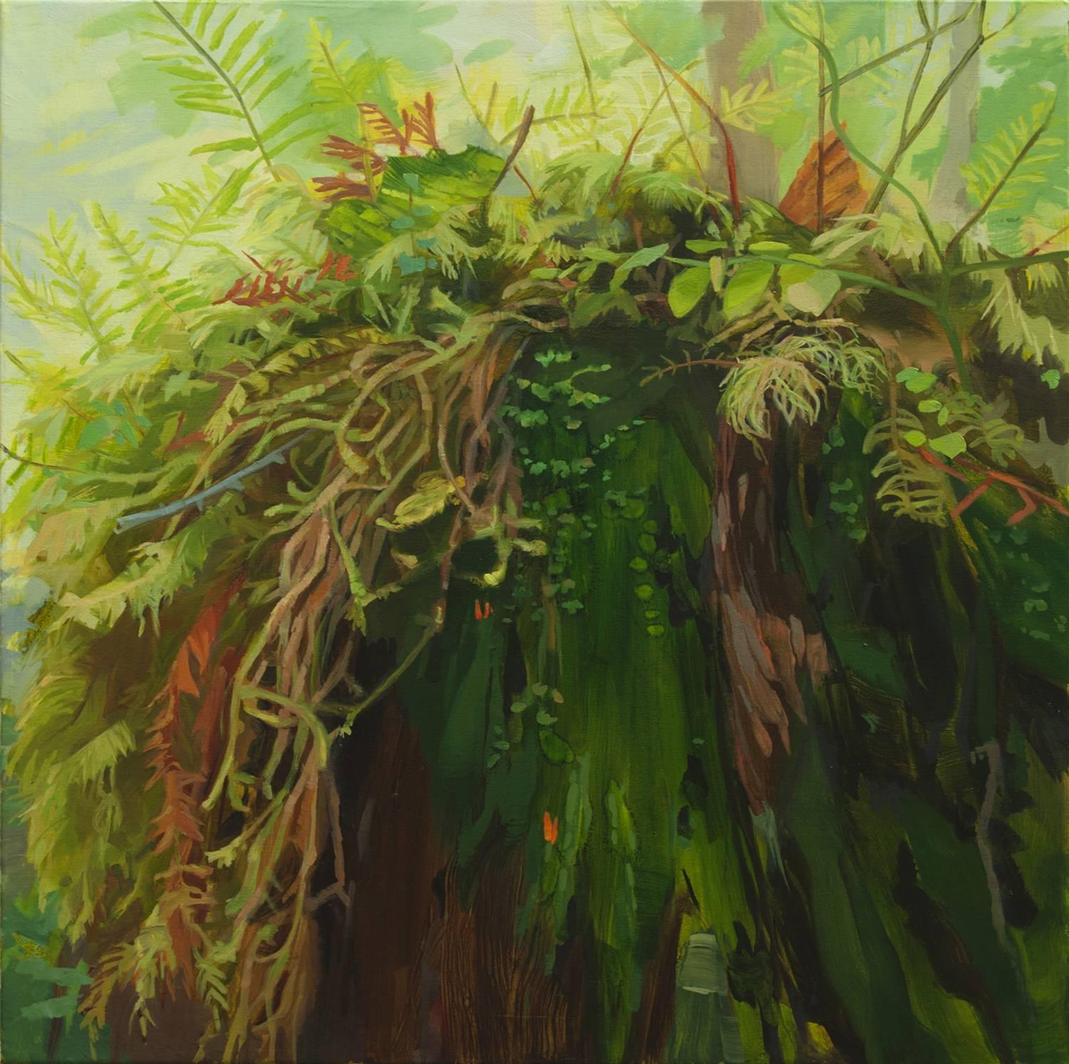 Kristin Musgnug Landscape Painting - Moss-Topped Stump