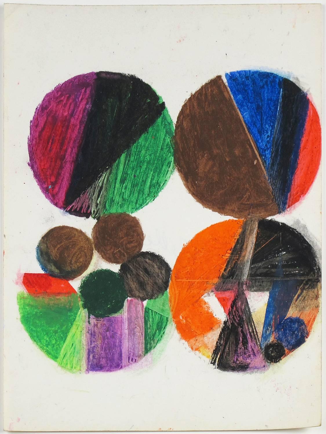 Dorothy Antoinette LaSelle Abstract Drawing - Untitled, 1975