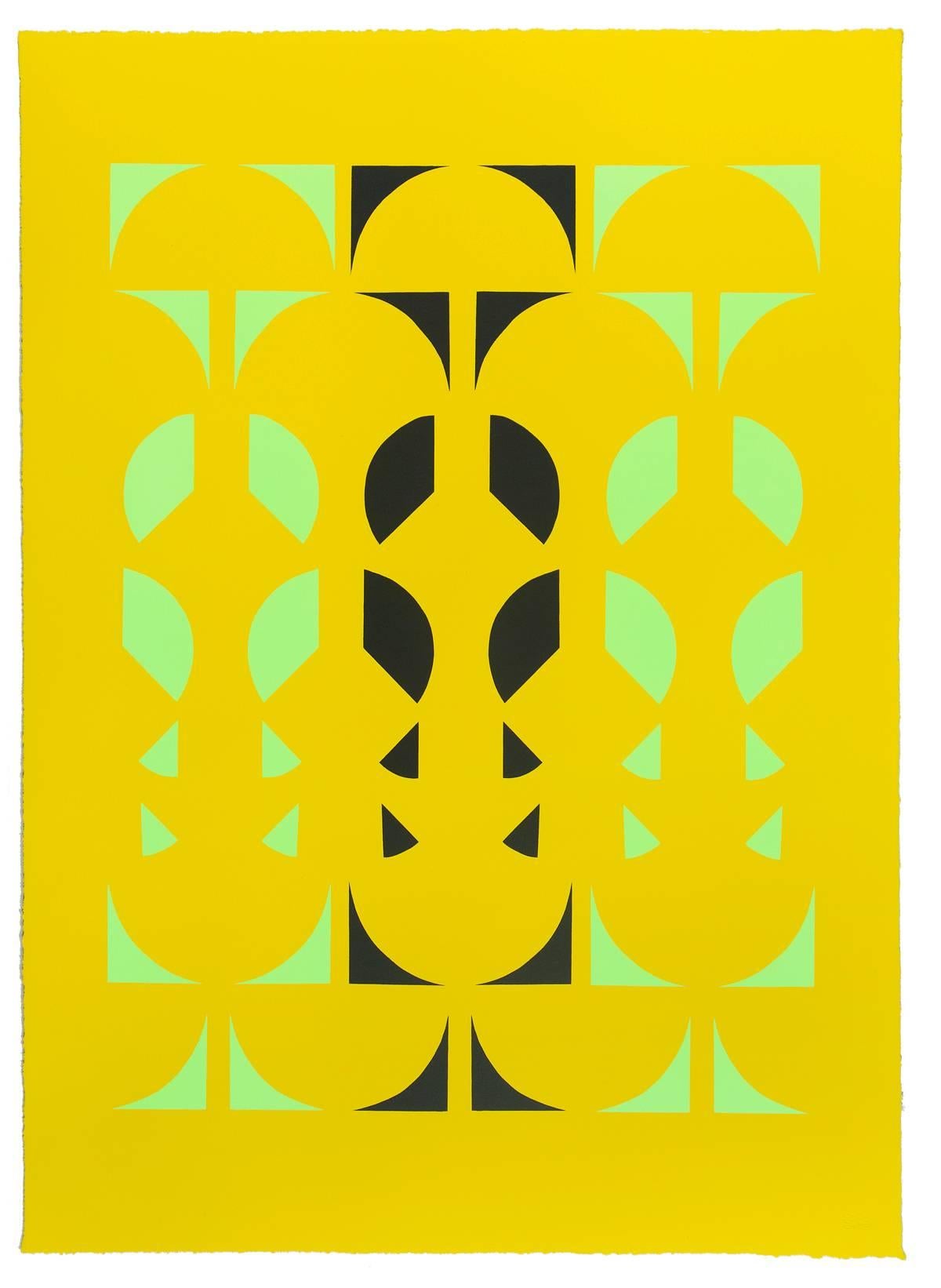 Emily Joyce Abstract Print - The Third of May, Yellow
