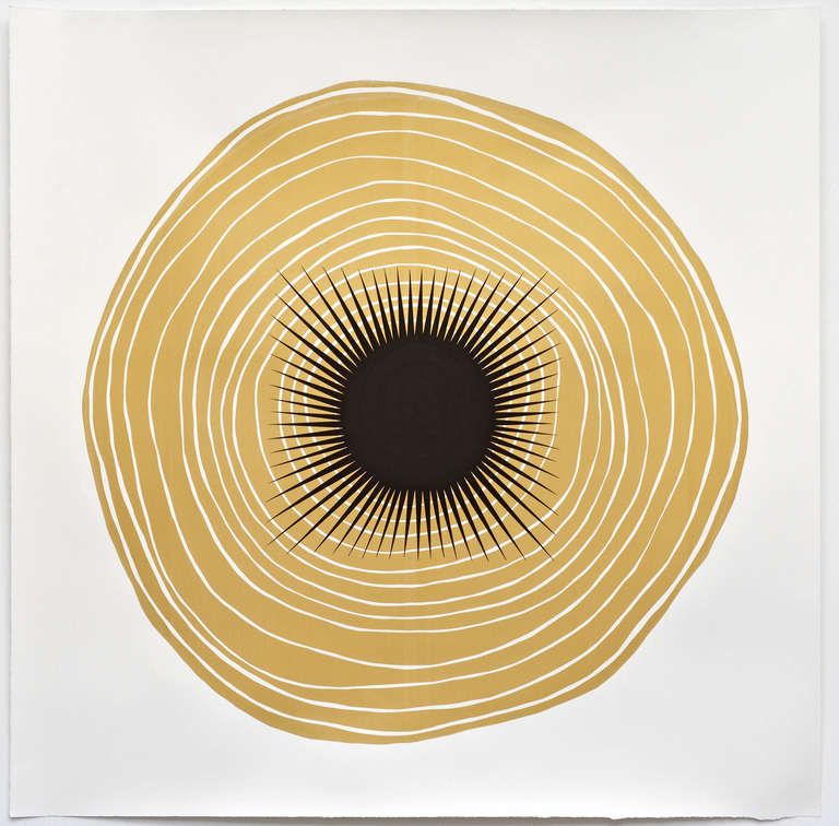 Tree Rings for Judith Pancake (Gold) 1 - Art by Emily Joyce