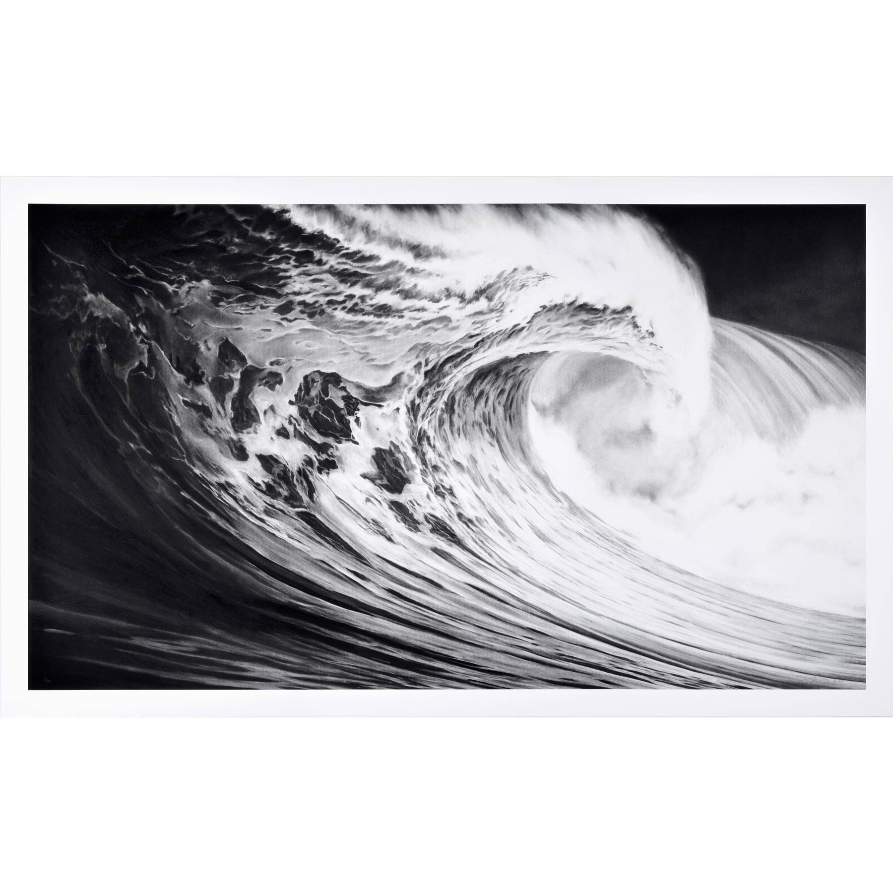 Robert Longo Landscape Print - Angel´s Wing (wave)
