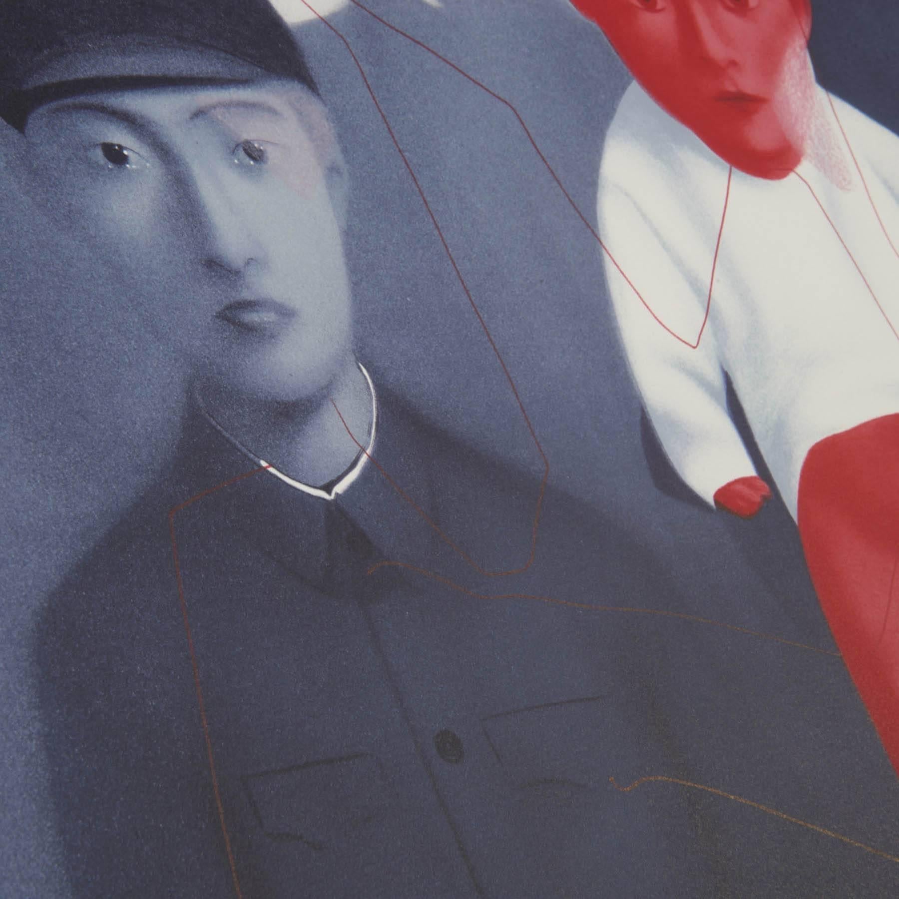 The Red Baby - Print by Zhang Xiaogang