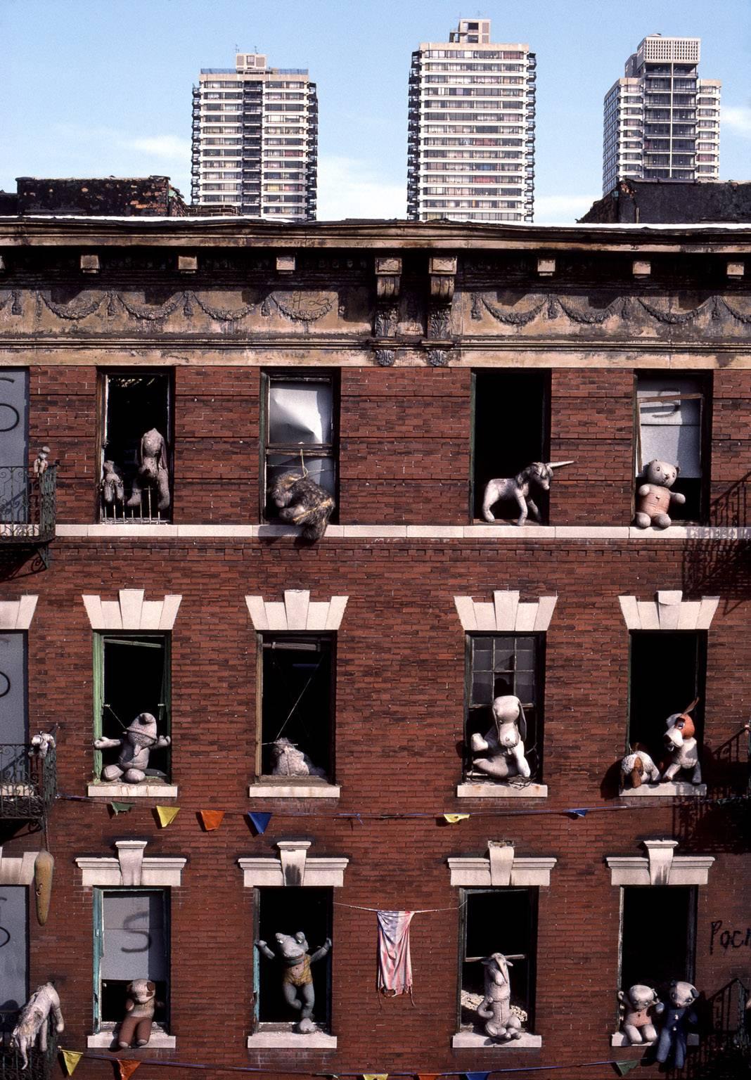 Joseph Rodriguez Color Photograph - Dolls in abandoned building, Spanish Harlem, NY