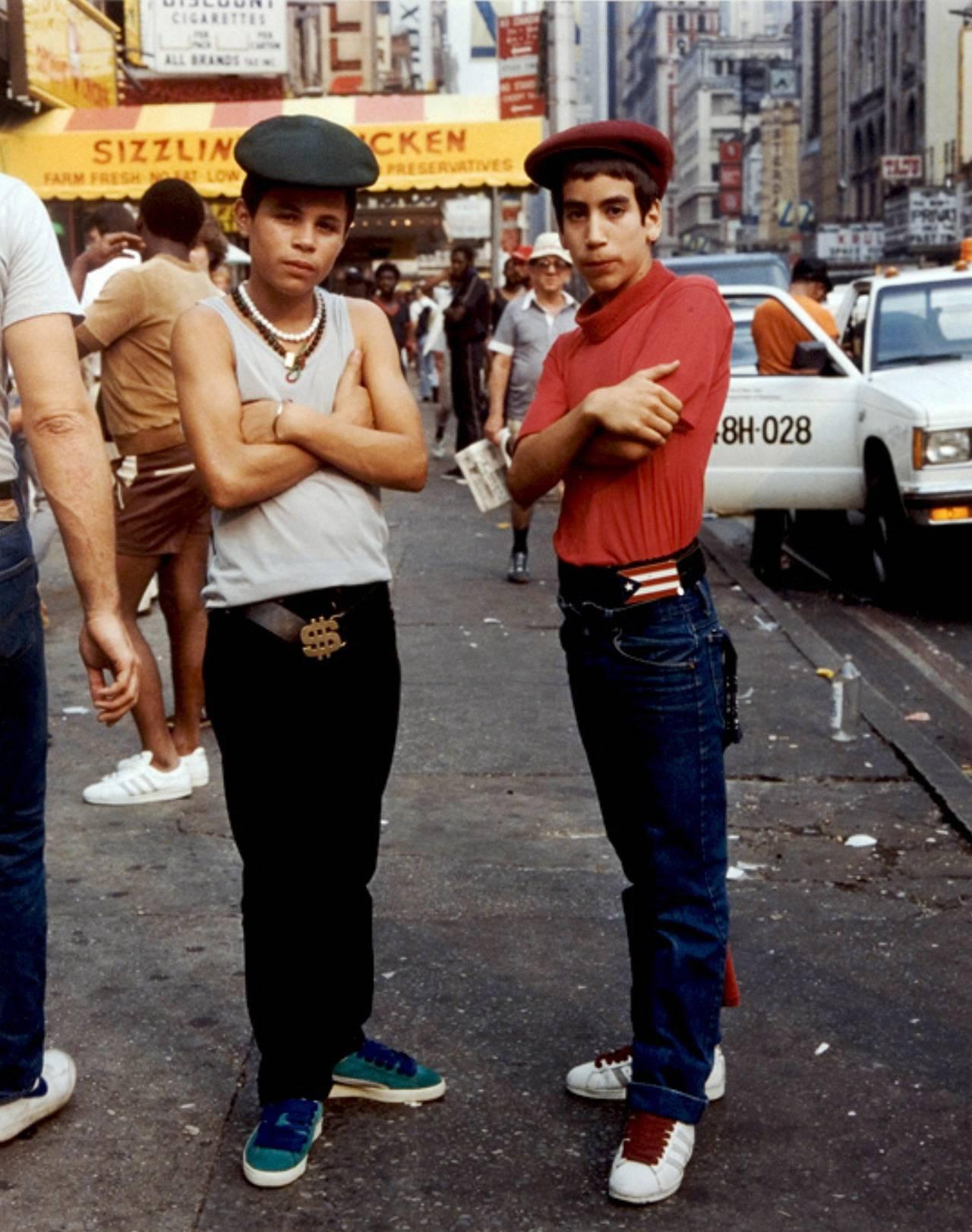 Jamel Shabazz Color Photograph - Double Trouble, Manhattan, NYC