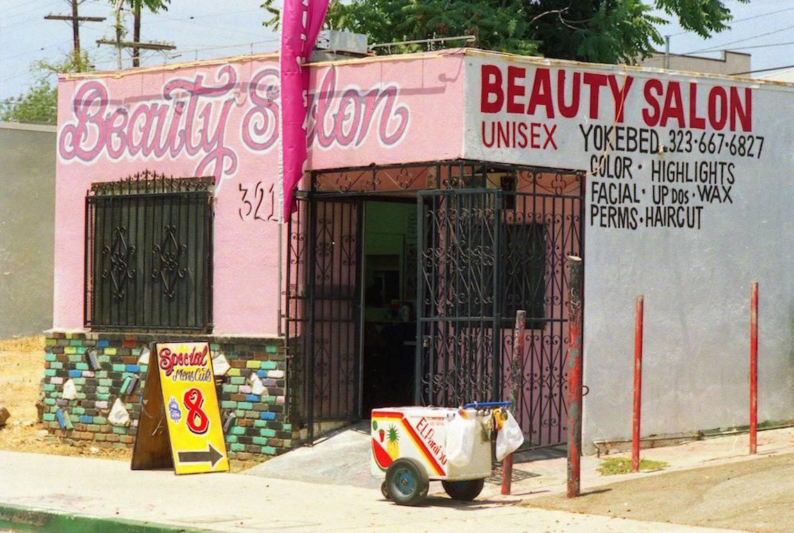 Gregory Bojorquez Color Photograph - "Little Eastside" Beauty Salon
