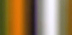 Decomposition - earth tone silver stripe abstract contemporary oil painting