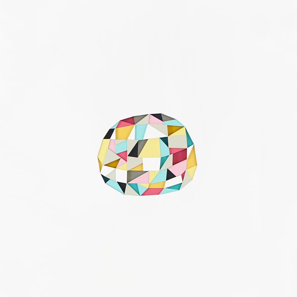 Huntz Liu - Color 1- abstract colorful textural hand cut layered paper ...