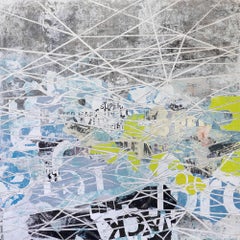 Graffiti Rose - Pittura astratta geometrica contemporanea di street art