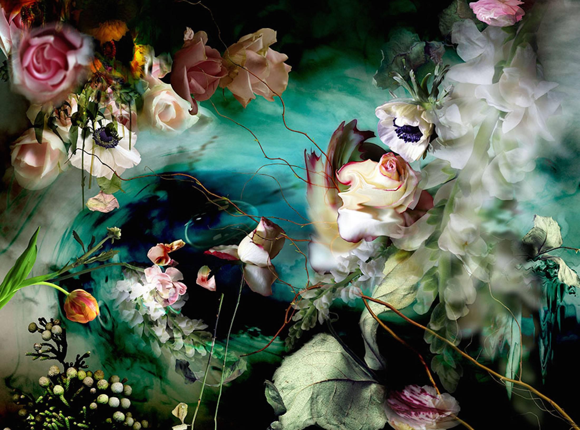 Isabelle Menin Still-Life Photograph - Embarquement pour Cythere #1 - Floral Color Photo Digital C-Print