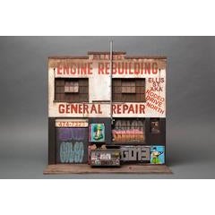 Allied Engine Repair - miniature urban building sculpture - street art graffiti 9