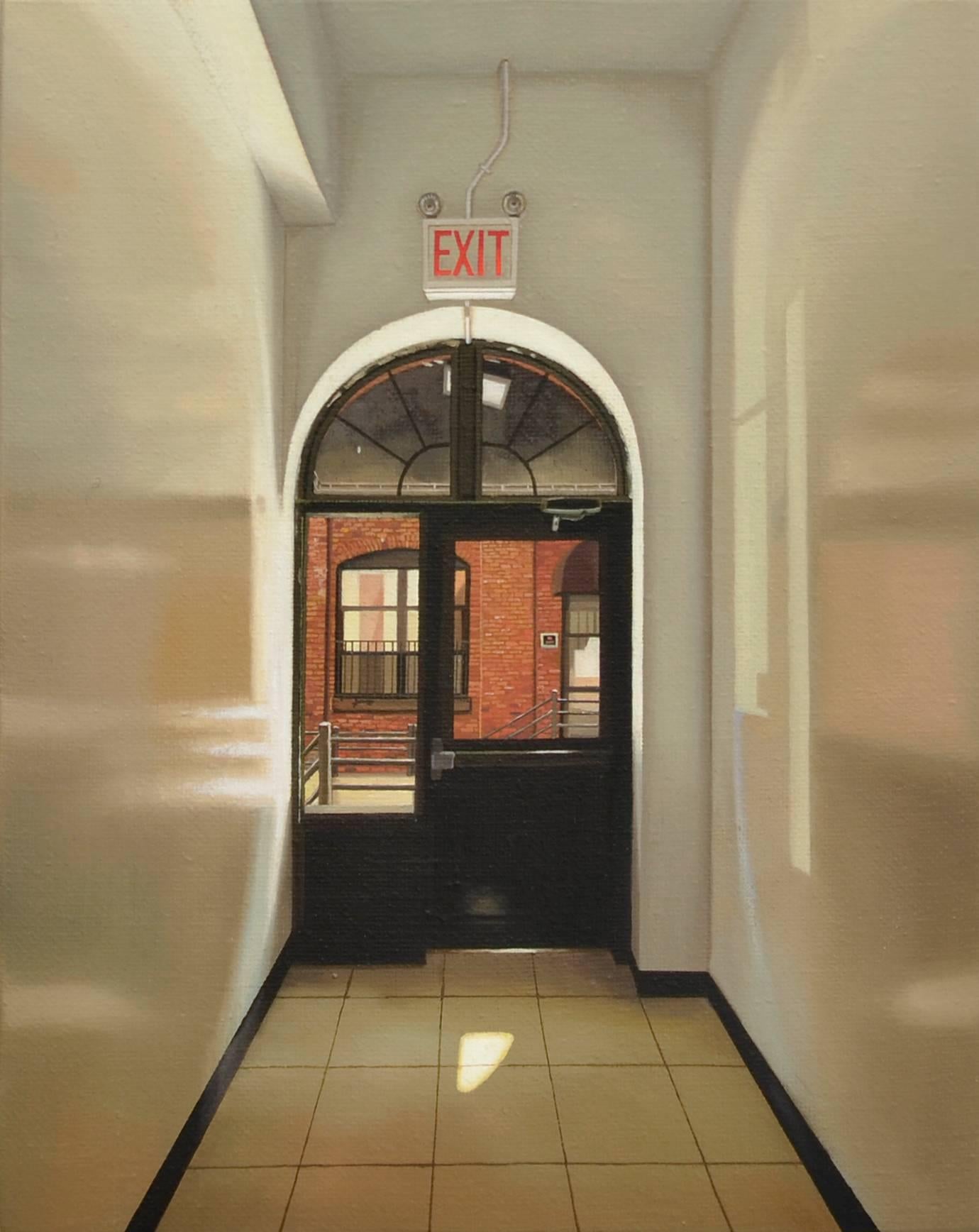 Yongjae Kim Interior Painting - The Exit - hyperrealistic new york interior