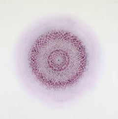 Revolution XXI - pink delicate intricate lasercut abstract geometric print