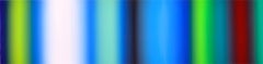 Broadband - large vivid bright blue and green abstract color blend oil painting