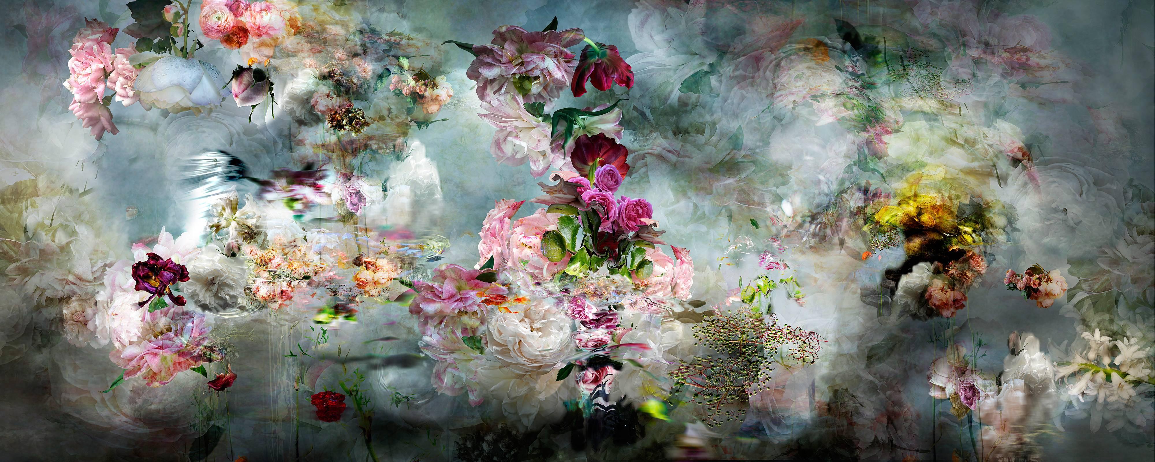 Isabelle Menin Abstract Photograph – Song for dead heroes #4 florales abstraktes Landschaftsstillleben mit Blumenfoto